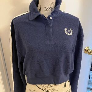 NWT PINK Victorias Secret-small cropped blue sweater